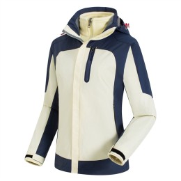 SKJ038 Manufacturing Women's Two-piece Jacket Fashion Design hook and loop Cuff Hooded Rope Mountaineering Outdoor Removable Liner Jacket Center SKJ038 Manufacturing Women's Two-piece Jacket Fashion Design hook and loop Cuff Hooded Rope Mountaineering Outdoor Removable Liner Jacket Center